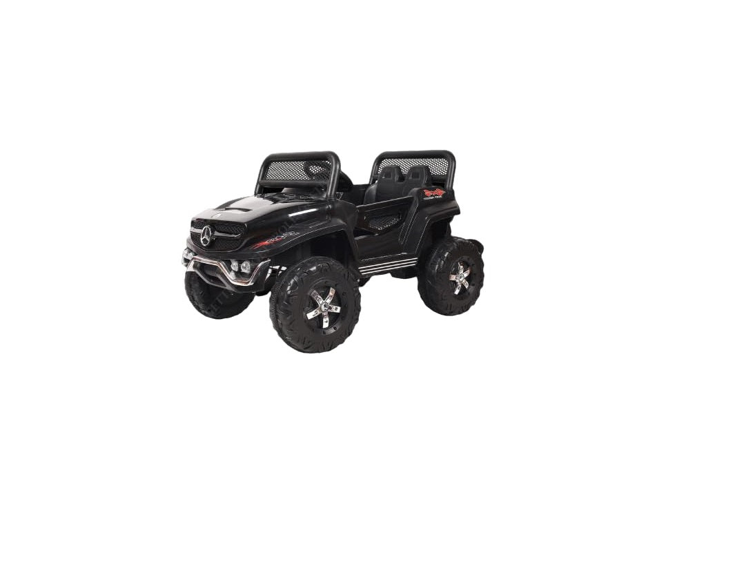 Battery Operated Ride on Jeep for Kids with Music, Lights and Swing- Electric Remote Control Ride on Jeep for Children to Drive of Age 1 to 6 Years- Black