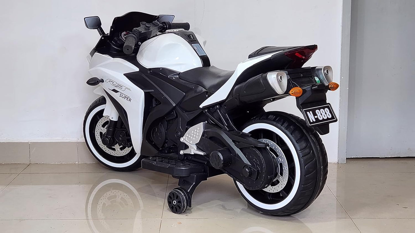 Electric Bike R3 for Kids | Battery Bike | Electric Ride-On for Kids [Ages 2 to 5 Years- White