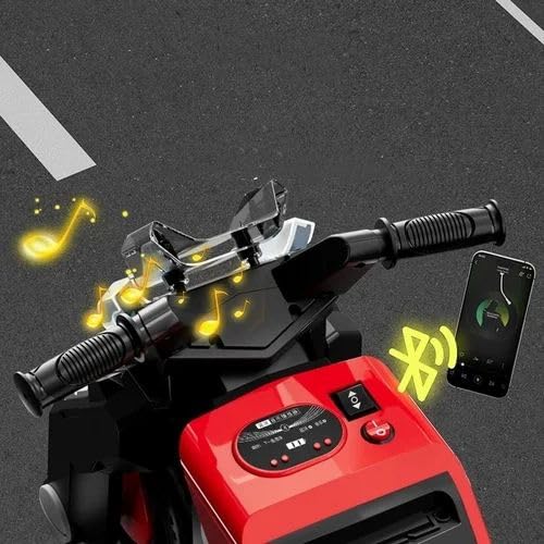 Kids Electric Ride-On Bike – 6V Battery Powered, Yellow with Music & LED Light (Ages 1–4)