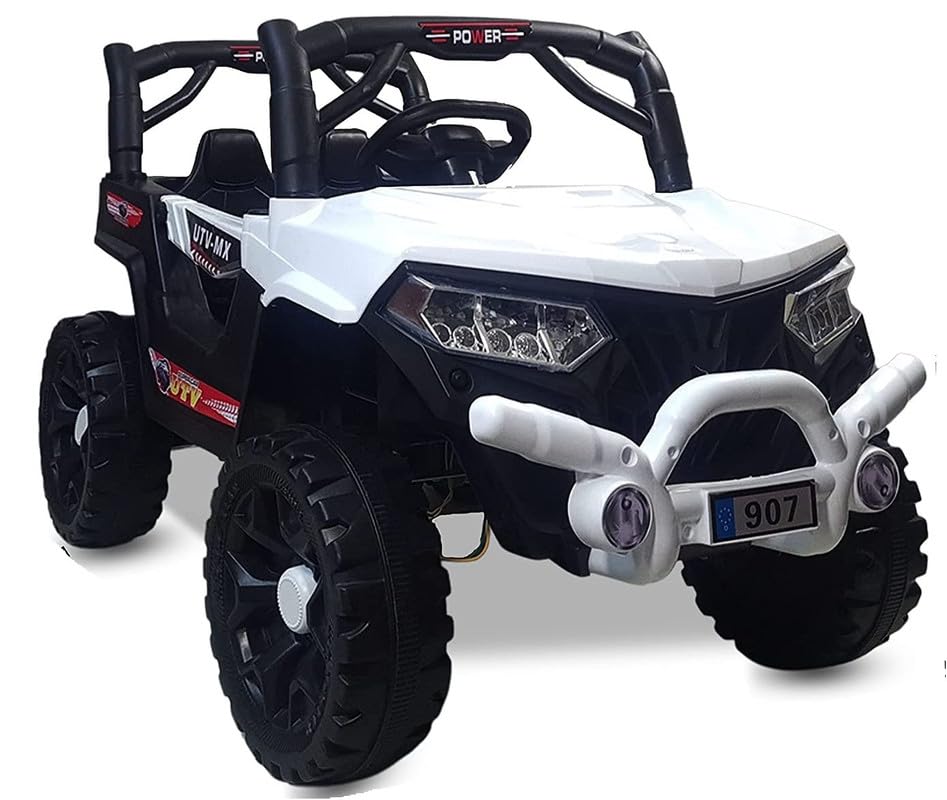 Kids Ride on Battery Operated Jeep for 1 to 4 Year Kids | Girls | Boys | Children | Giant Jeep (White)