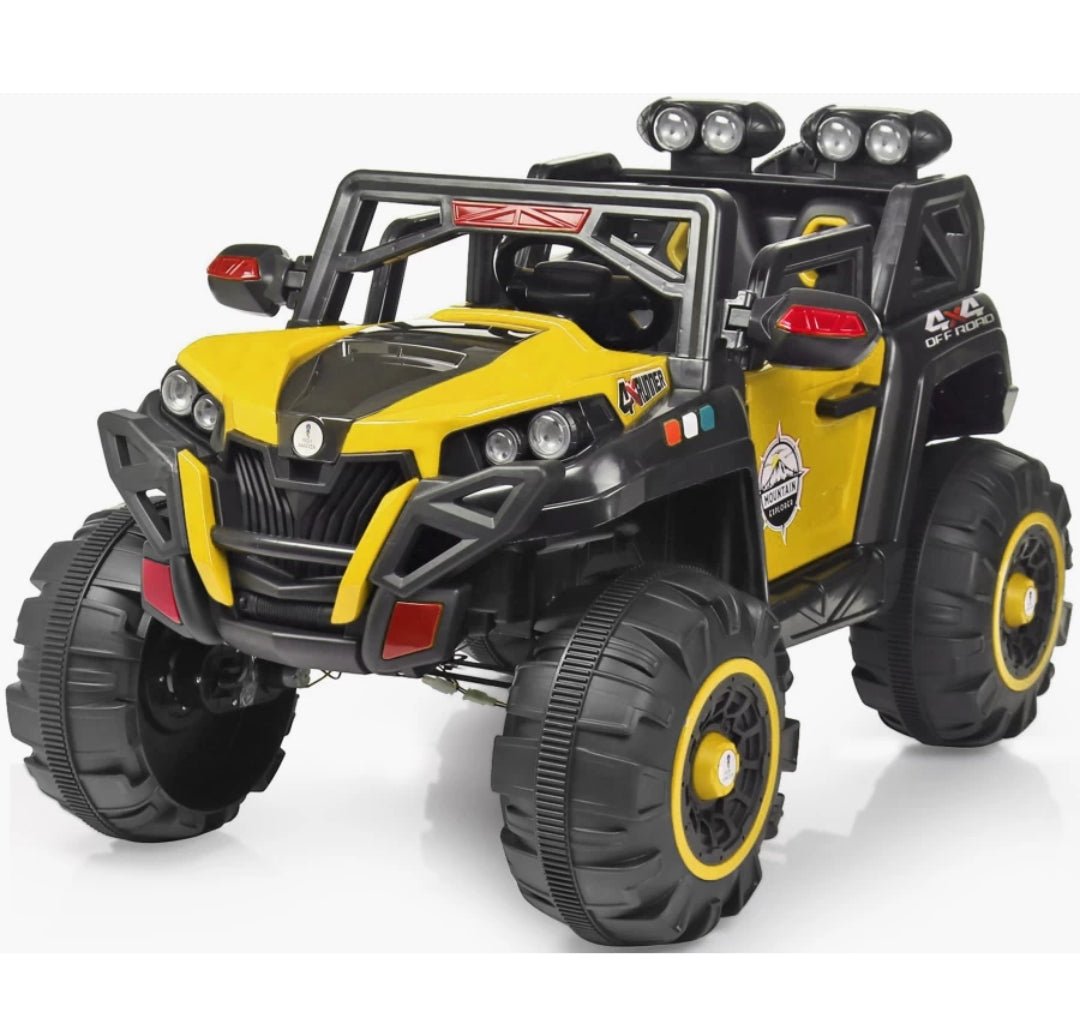 12V Battery Operated 4x4 Jeep for Kids | Big Ride-On Car with Remote & Suspension