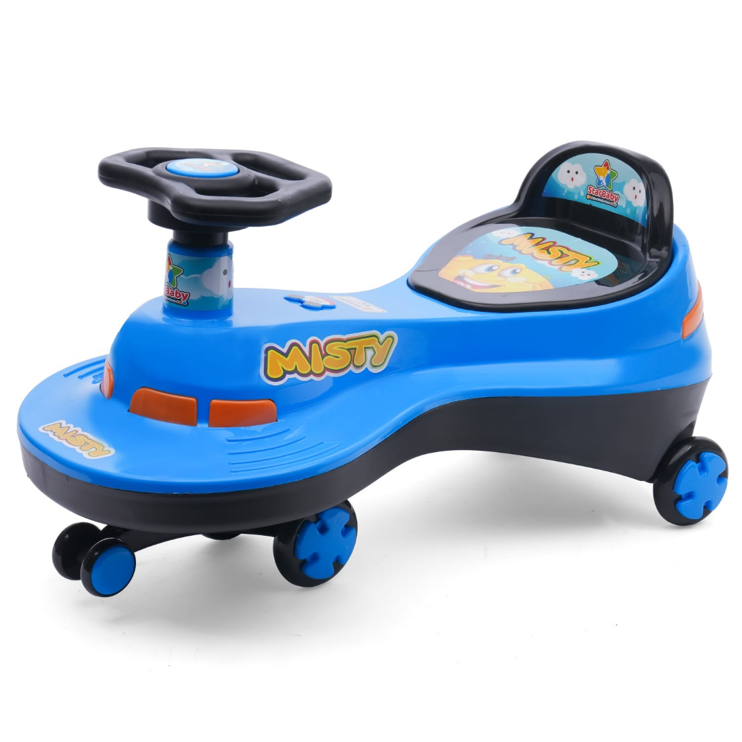 Ayaan Toys - Magic Swing Car Ride On for Kids 1 to 6 Years | Baby Twist Car with Music, Light & Smooth Wheels | No Battery, No Pedal Ride-On Toy for Boys & Girls