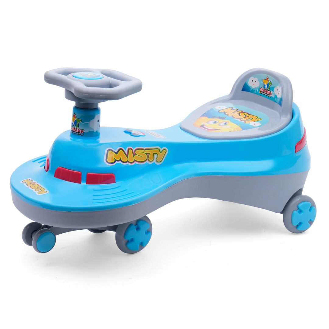 Ayaan Toys - Magic Swing Car Ride On for Kids 1 to 6 Years | Baby Twist Car with Music, Light & Smooth Wheels | No Battery, No Pedal Ride-On Toy for Boys & Girls