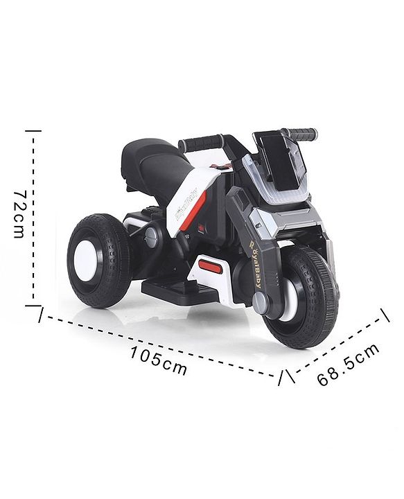 Kids Electric Ride-On Bike – 6V Battery Powered, Yellow with Music & LED Light (Ages 1–4)