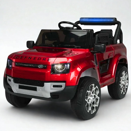 Ayaan Toys Kids Electric Ride-On Car | Battery Operated SUV with LED Headlights, Music & Remote Control | Rechargeable Toy Car for Kids (Red)