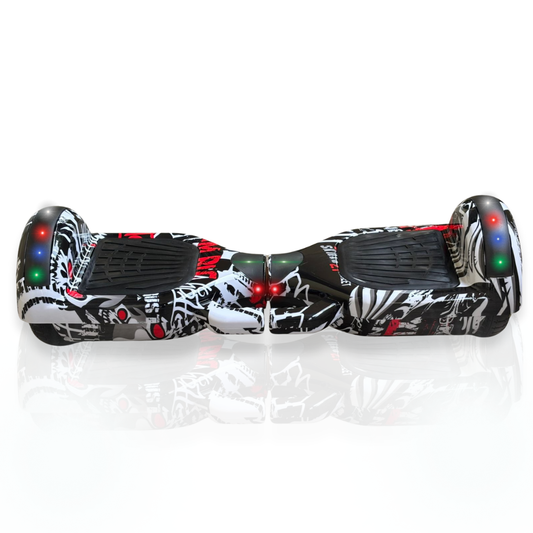 Ayaan Toys - Graffiti Design Self-Balancing Hoverboard 6.5 Inch | LED Lights & Bluetooth for Kids & Adults.