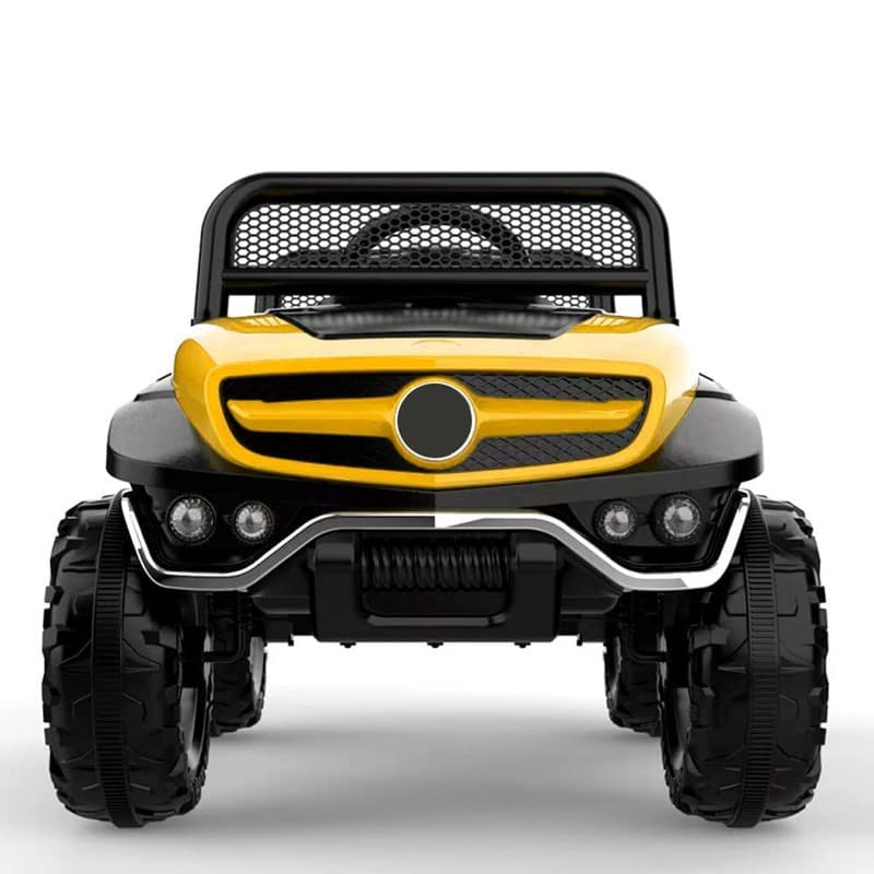 Battery Operated Ride on Jeep for Kids with Music, Lights and Swing- Electric Remote Control Ride on Jeep for Children to Drive of Age 1 to 6 Years-Yellow