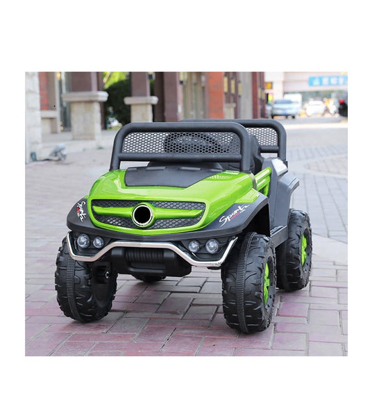 Battery Operated Ride on Jeep for Kids with Music, Lights and Swing- Electric Remote Control Ride on Jeep for Children to Drive of Age 1 to 6 Years-Green