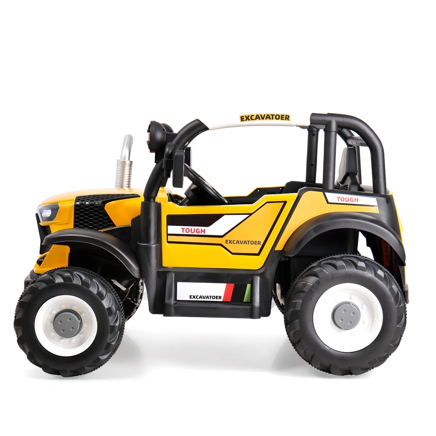 Battery Car for kids | Electric Ride-On Tractor Featuring Dual Control, Aged 2-9-Yellow