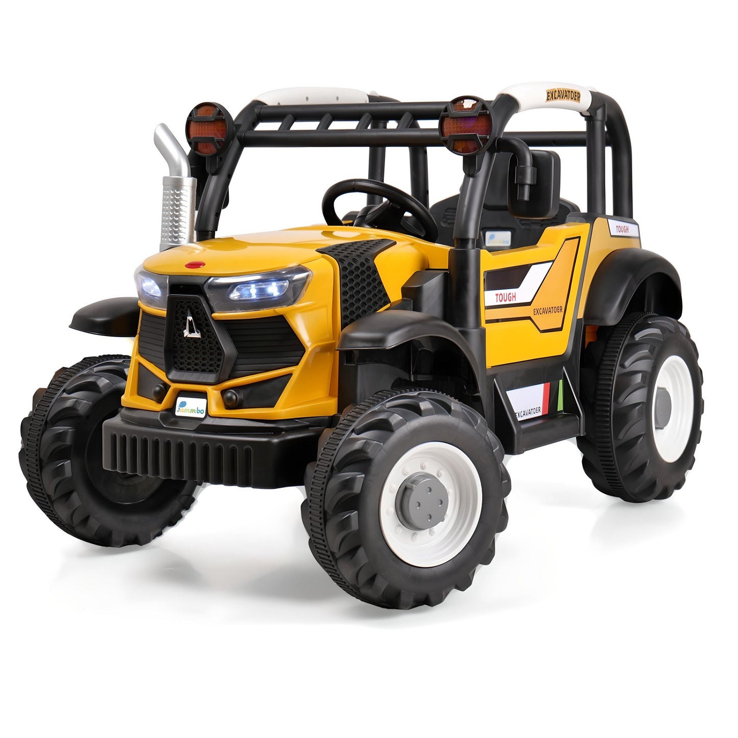 Battery Car for kids | Electric Ride-On Tractor Featuring Dual Control, Aged 2-9-Yellow