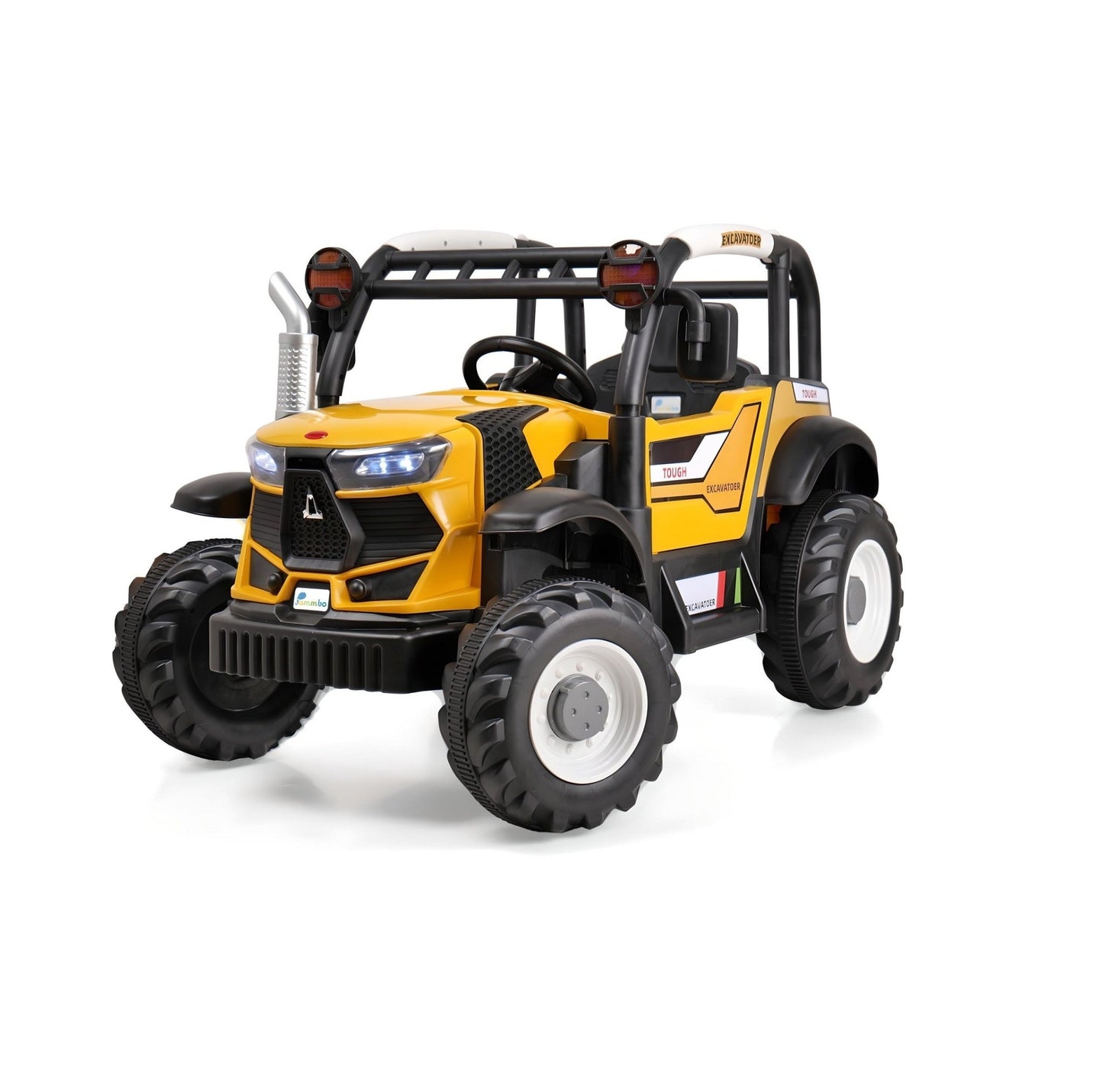Battery Car for kids | Electric Ride-On Tractor Featuring Dual Control, Aged 2-9-Yellow