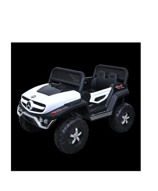 Battery Operated Ride on Jeep for Kids with Music, Lights and Swing- Electric Remote Control Ride on Jeep for Children to Drive of Age 1 to 6 Years-White