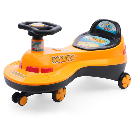 Ayaan Toys - Magic Swing Car Ride On for Kids 1 to 6 Years | Baby Twist Car with Music, Light & Smooth Wheels | No Battery, No Pedal Ride-On Toy for Boys & Girls