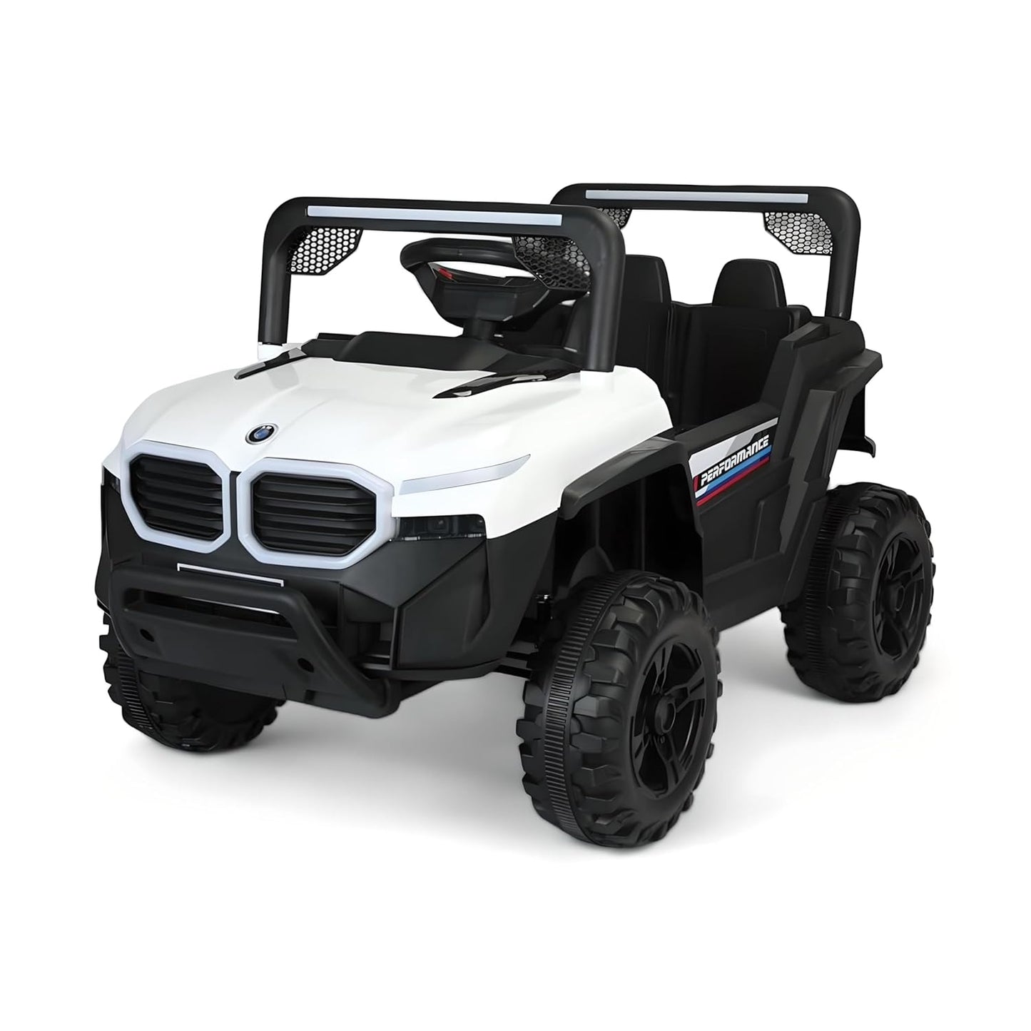 Battery-Operated Ride-on Jeep for Kids | Battery car For Kids | Suitable for Children Aged 2 to 5 Years - White