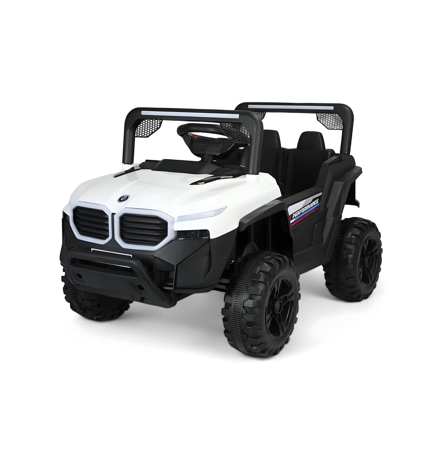 Battery-Operated Ride-on Jeep for Kids | Battery car For Kids | Suitable for Children Aged 2 to 5 Years - White