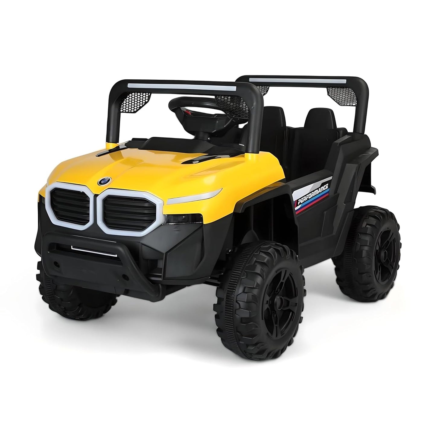 Battery-Operated Ride-on Jeep for Kids | Battery car For Kids | Suitable for Children Aged 1 to 6 Years - Yellow