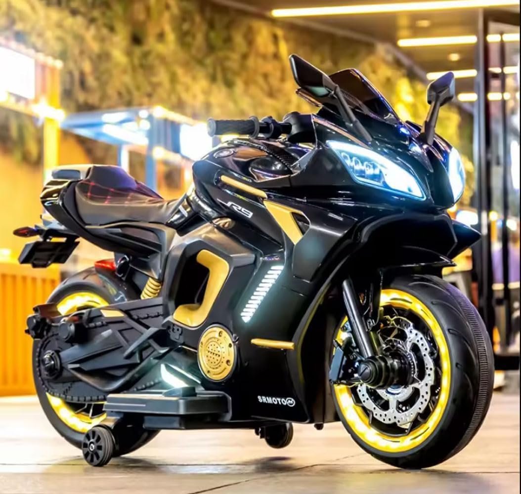 Yamaha R9 Battery Operated Bike for Kids | Electric Ride-On with LED & Music