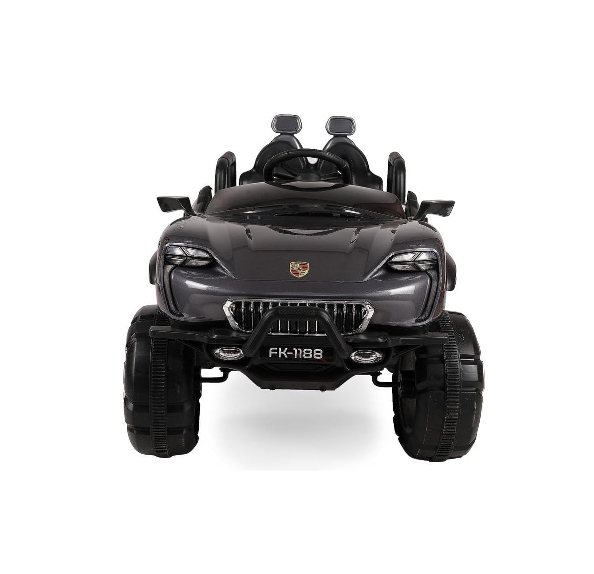 Battery Operated Ride on Jeep for Kids with Music, Lights and Swing- Electric Remote Control Ride on Jeep for Children to Drive of Age 1 to 6 Years-Grey