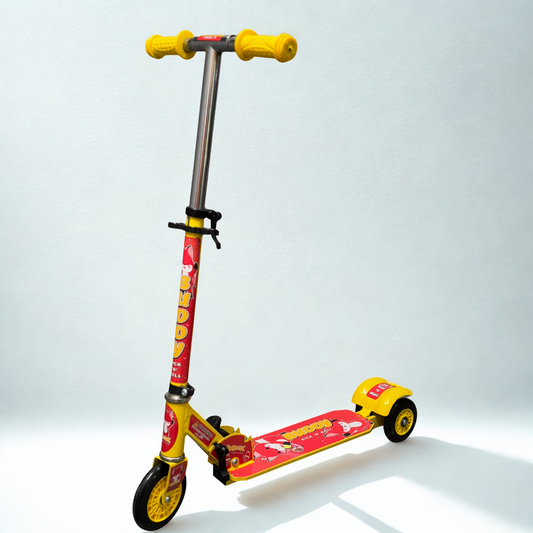 Ayaan Toys - Buddy Kids Foldable Kick Scooter | Adjustable Height | 3-Wheel PU Wheels | Anti-Skid Deck | For Boys & Girls (3–10 Years).