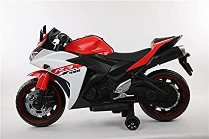Battery Operated Bike For Kids| R3 Mountain Battery Operated Ride On Motor Bike for Kids, 2 to 7 Years, Red & White