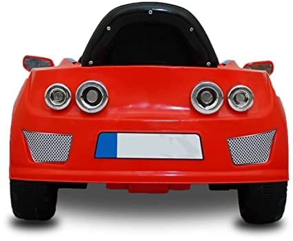 Electric Car with Double Motor, Lights, Bluetooth Remote and Double Battery Operated Ride on Car for Kids of Age 1 to 2.5 Years - Red