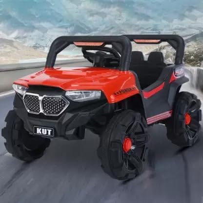 Battery Operated Car For Kids| SUV Ride-On Battery Operated Remote Control Jeep for Kids 1 to 4 Year - Red