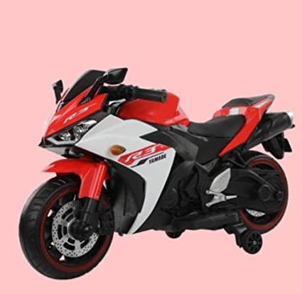 Battery Operated Bike For Kids| R3 Mountain Battery Operated Ride On Motor Bike for Kids, 2 to 7 Years, Red & White
