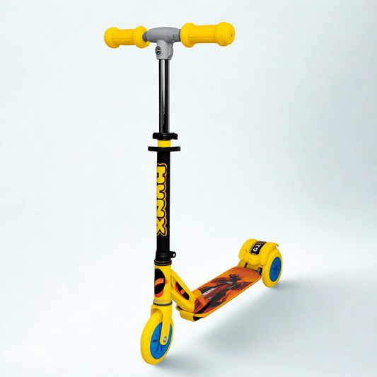 Ayaan Toys - 3 Wheel Kids Kick Scooter | Adjustable Handle | Smooth Ride | Safe & Durable | Anti-Slip Deck  color (Yellow).