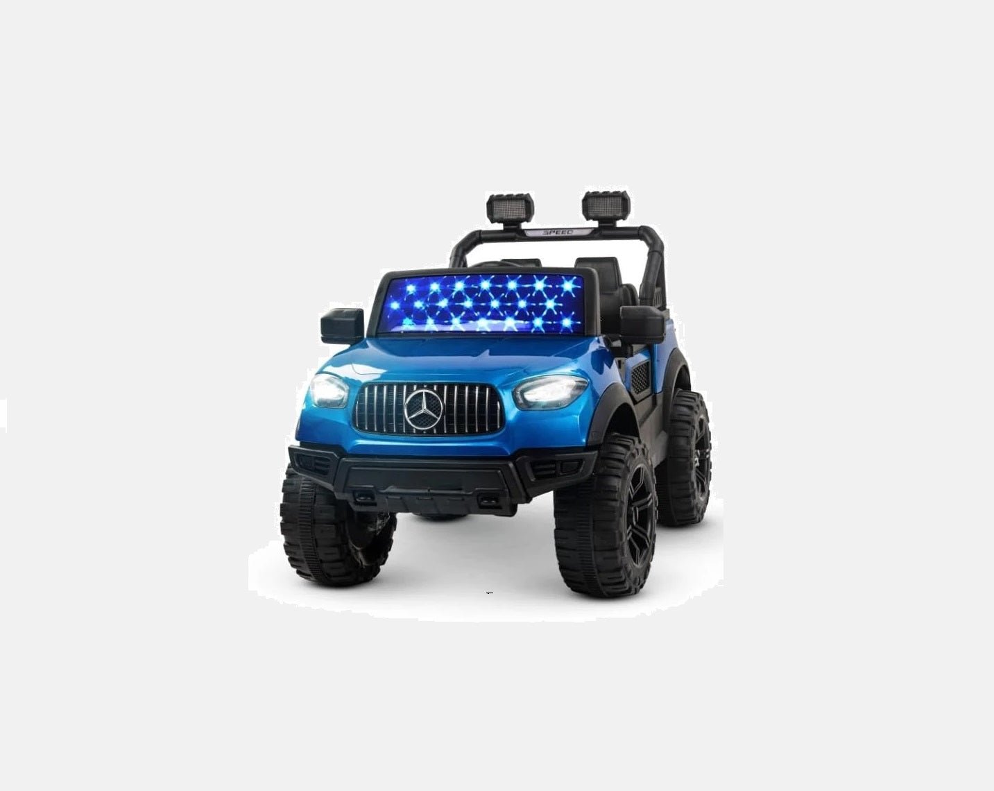 Battery Operated Jeep for Kids, Ride on Toy Kids Car with Windshield Light & Music | Kids Big Electric Car Jeep | Rechargeable Battery Car for Kids to Drive 3 to 6 Years-Blue