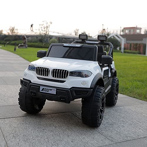 BATTERY OPERATED CAR FOR  Kids Speed-888 Ride-On 12V 7ah Rechargeable Battery Operated Solid Designed Jeep for 1 to 7 Year Kids| Boys| Girls| Children - White