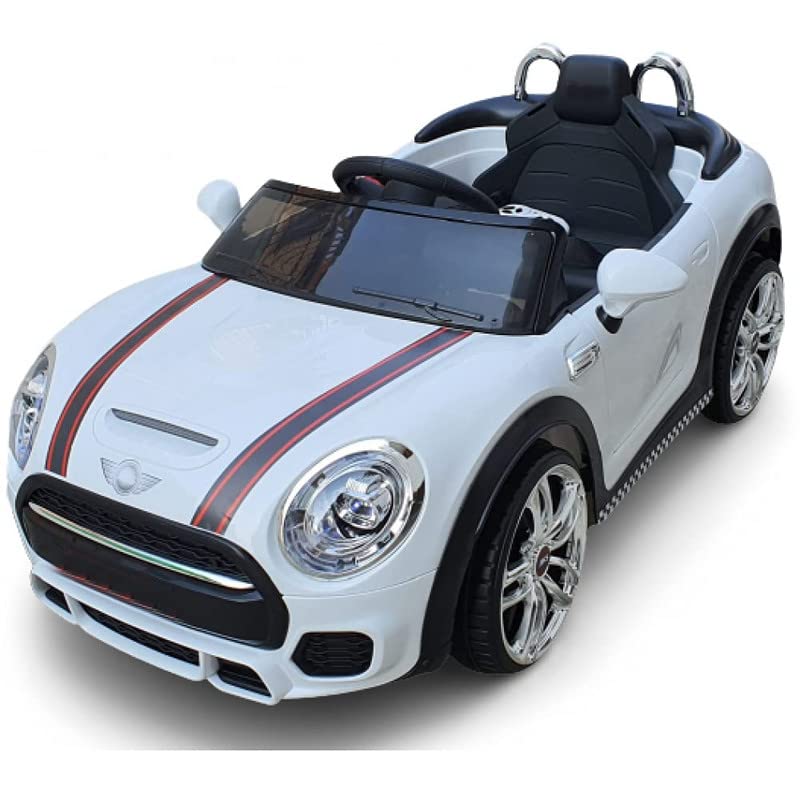 Mini Cooper Car with Openable Doors, Pull Back, Blinking Headlights and Music with Projectable
