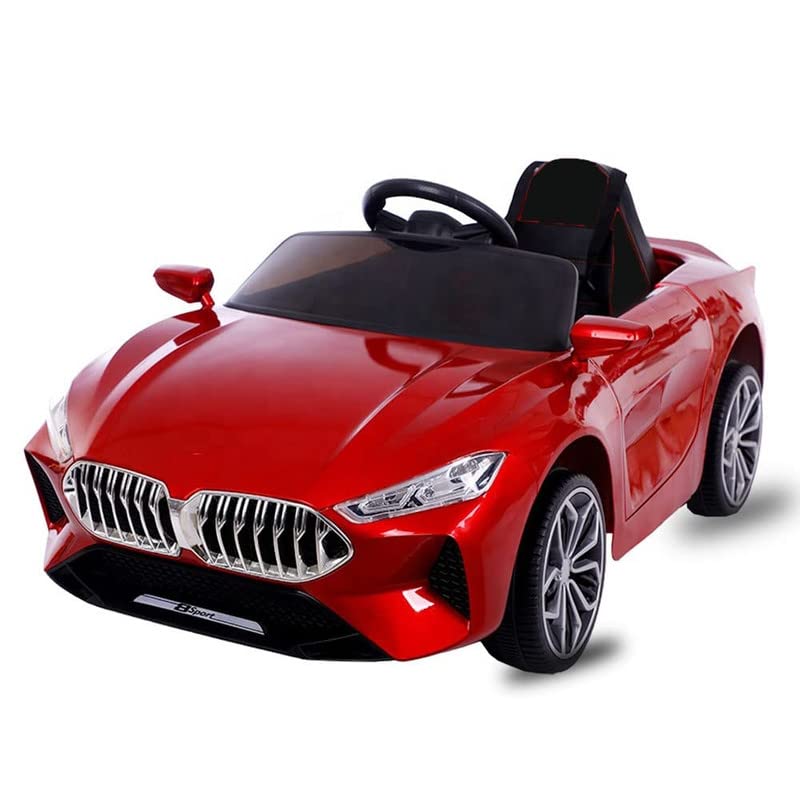 Rechargeable Battery Operated Ride on Car with Swing. Music, Lights and Bluetooth Remote- The Sports Look Electric Car for Kids of Age 1 to 6 Years (Metallic Red)