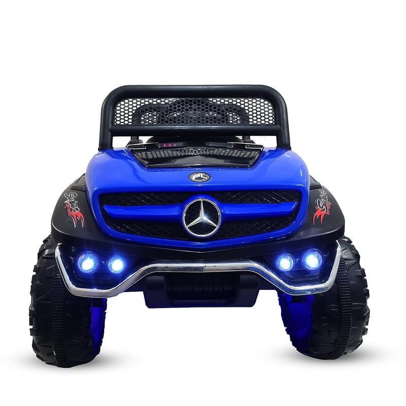 Battery Operated Ride on Jeep for Kids with Music, Lights and Swing- Electric Remote Control Ride on Jeep for Children to Drive of Age 1 to 6 Years-Blue