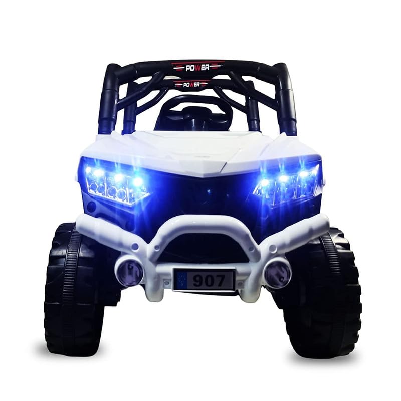 Kids Ride on Battery Operated Jeep for 1 to 4 Year Kids | Girls | Boys | Children | Giant Jeep (White)