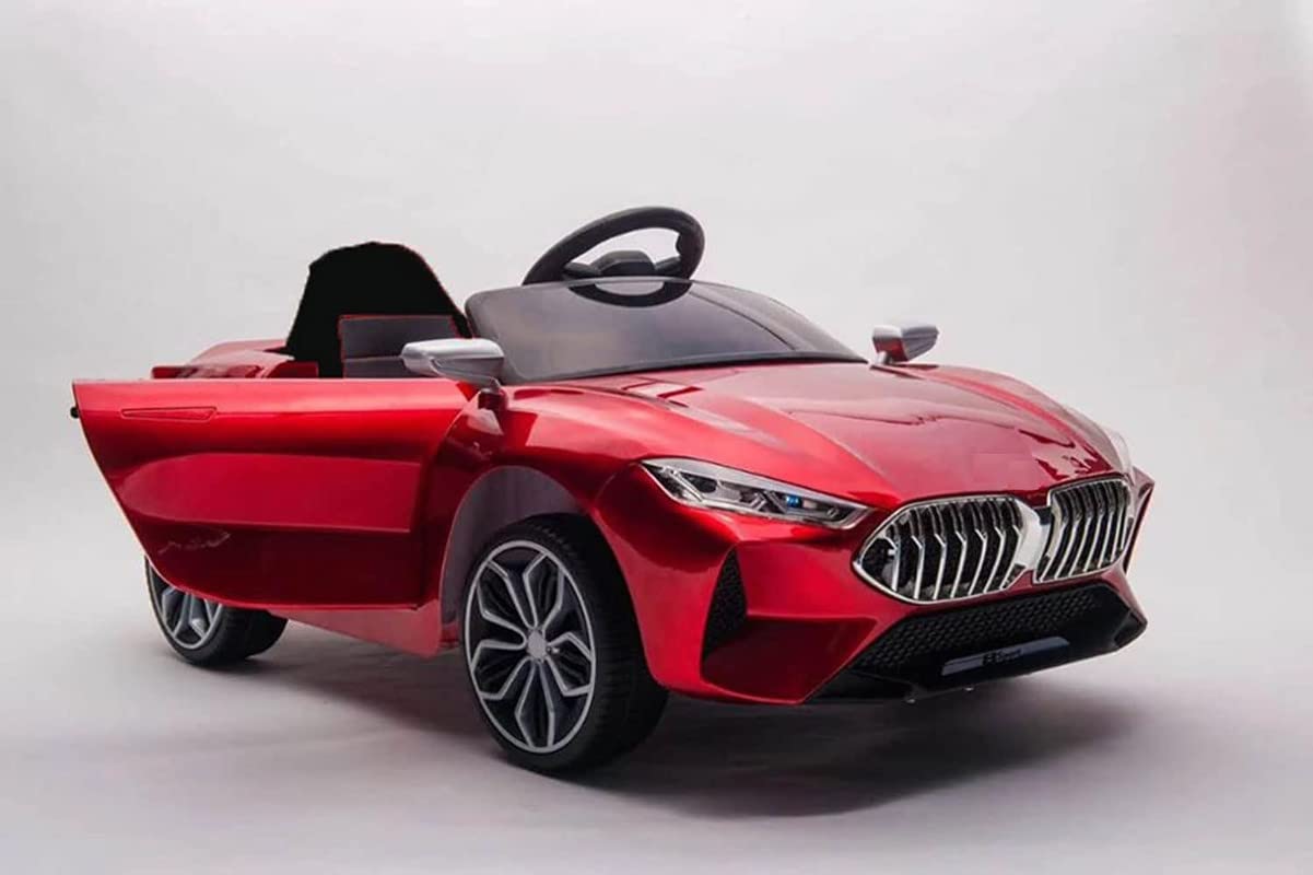 Rechargeable Battery Operated Ride on Car with Swing. Music, Lights and Bluetooth Remote- The Sports Look Electric Car for Kids of Age 1 to 6 Years (Metallic Red)