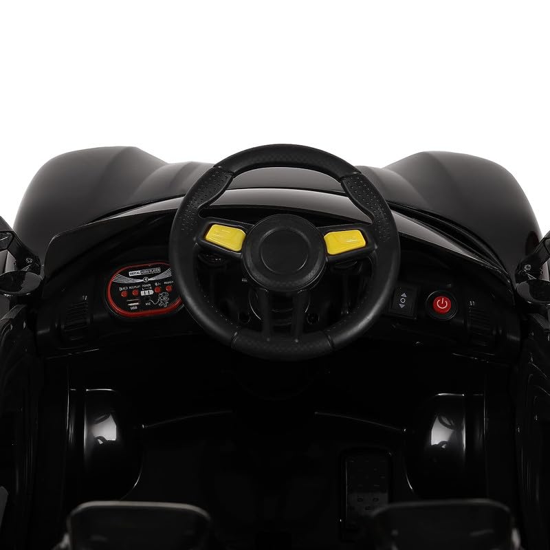 Battery Operated Ride on Jeep for Kids with Music, Lights and Swing- Electric Remote Control Ride on Jeep for Children to Drive of Age 1 to 6 Years-Grey