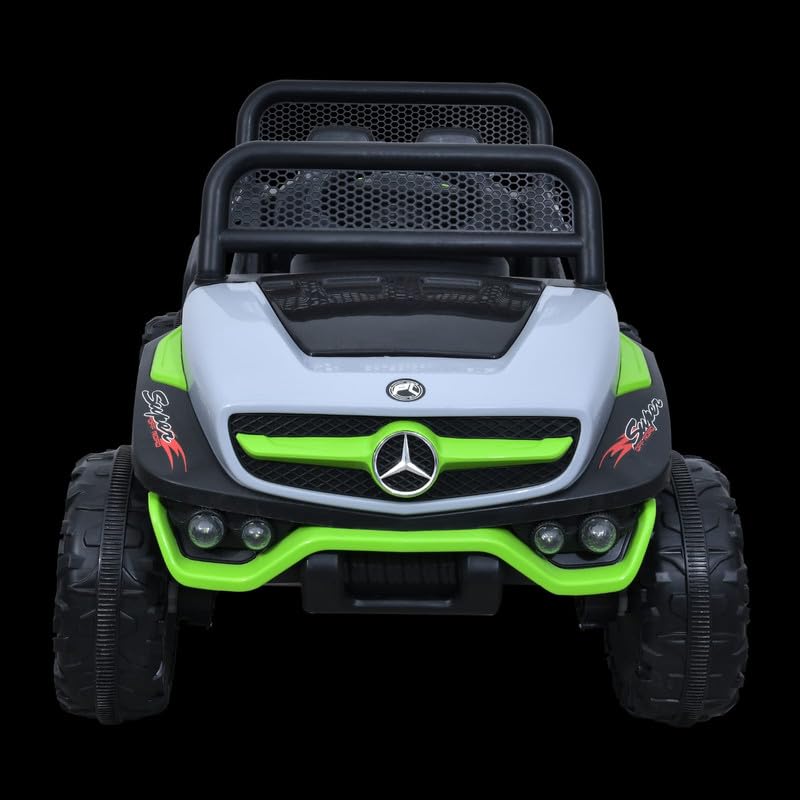 Battery Operated Ride on Jeep for Kids with Music, Lights and Swing- Electric Remote Control Ride on Jeep for Children to Drive of Age 1 to 6 Years-Multi White