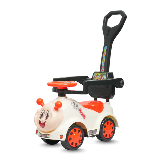 Ayaan Toys Ride-On Push Car for Kids 1–4 Years | Safety Guardrail, Backrest & Parent Handle | Musical Push Ride-On Toy for Boys & Girls | Sturdy Wheelbase & Storage Under Seat.