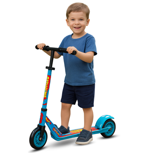 Ayaan Toys - Kids Scooter with LED Light Up Wheels, Foldable Design, Height Adjustable, 2-Wheel Kick Scooter.