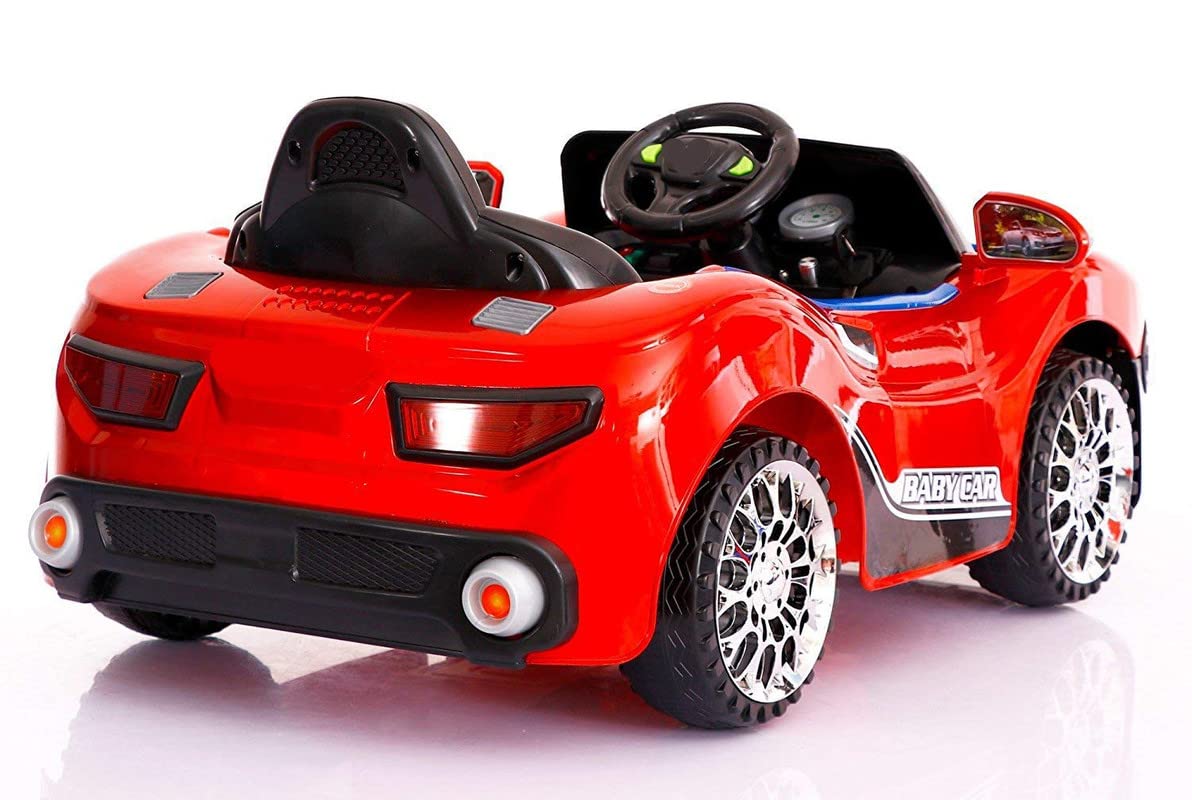 Battery Operated Car For Kids | PH518 12V Battery Operated Ride on Car for Kids with Music, Lights and Remote Control, Red Age - 1 to 2.5 Years