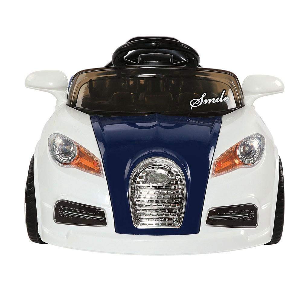 Battery Operated Car For Kids | Smiley Battery Operated Ride on car for Kids- Color Blue 1 to 4 Year
