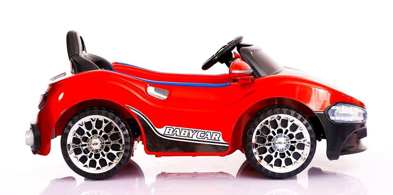 Battery Operated Car For Kids | PH518 12V Battery Operated Ride on Car for Kids with Music, Lights and Remote Control, Red Age - 1 to 2.5 Years