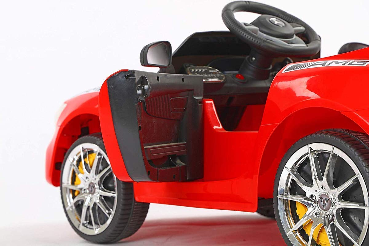 Kids Ride on Car with 12V Battery, Music and Swing Option, Parental Remote-Red Age - 1 to 4 Years