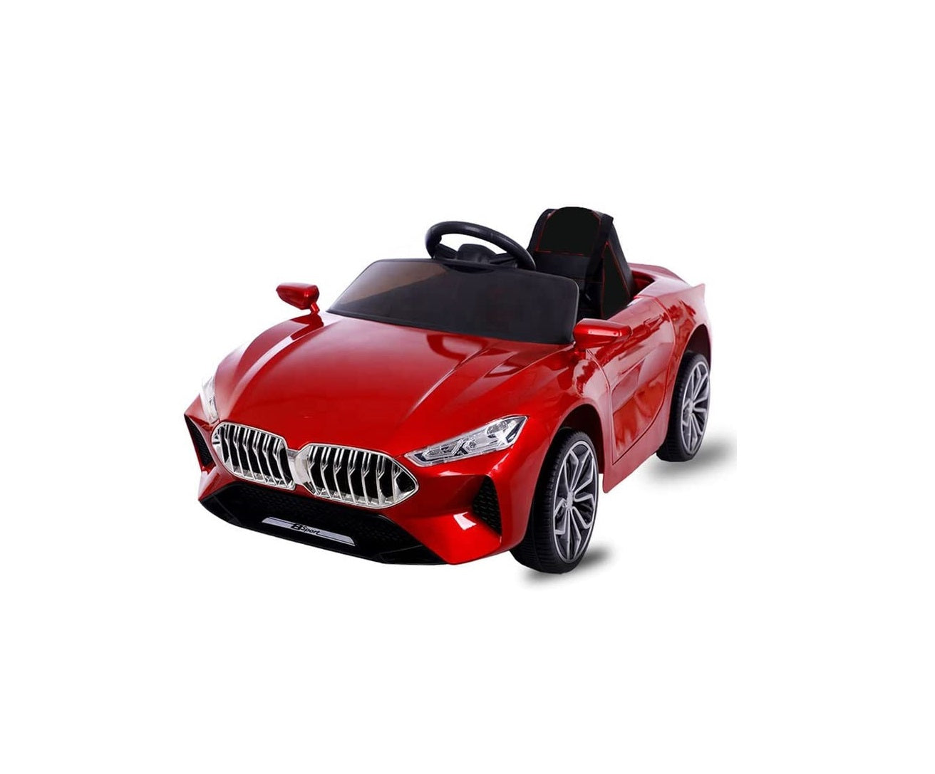 Rechargeable Battery Operated Ride on Car with Swing. Music, Lights and Bluetooth Remote- The Sports Look Electric Car for Kids of Age 1 to 6 Years (Metallic Red)