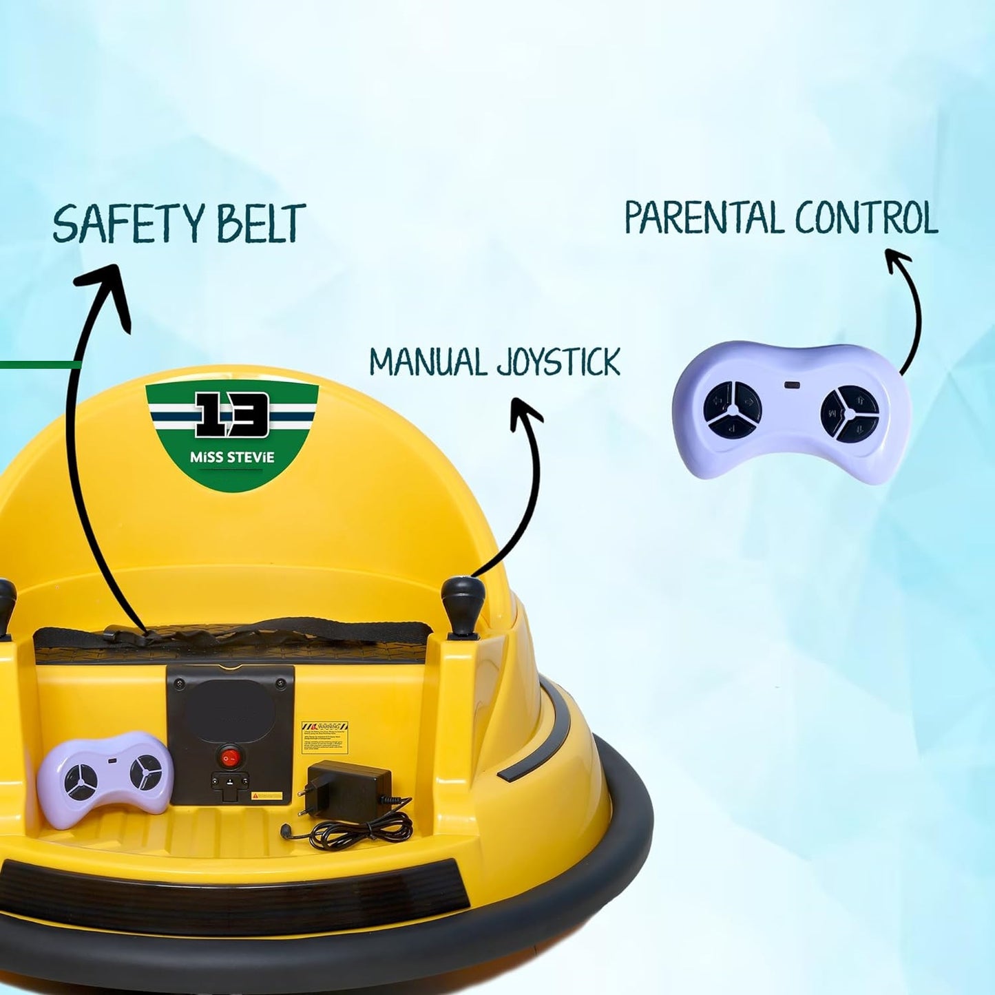 Battery Bumping Car for Kids | Battery Car for Child | Car for 2 to 4 Years Boy Girl - Yellow