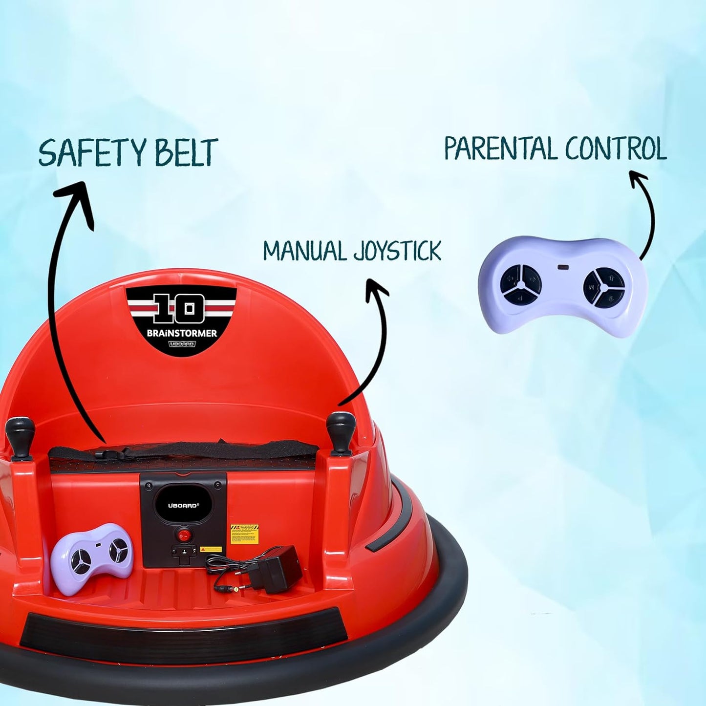 Battery Bumping Car for Kids | Battery Car for Child | Car for 2 to 4 Years Boy Girl - Red