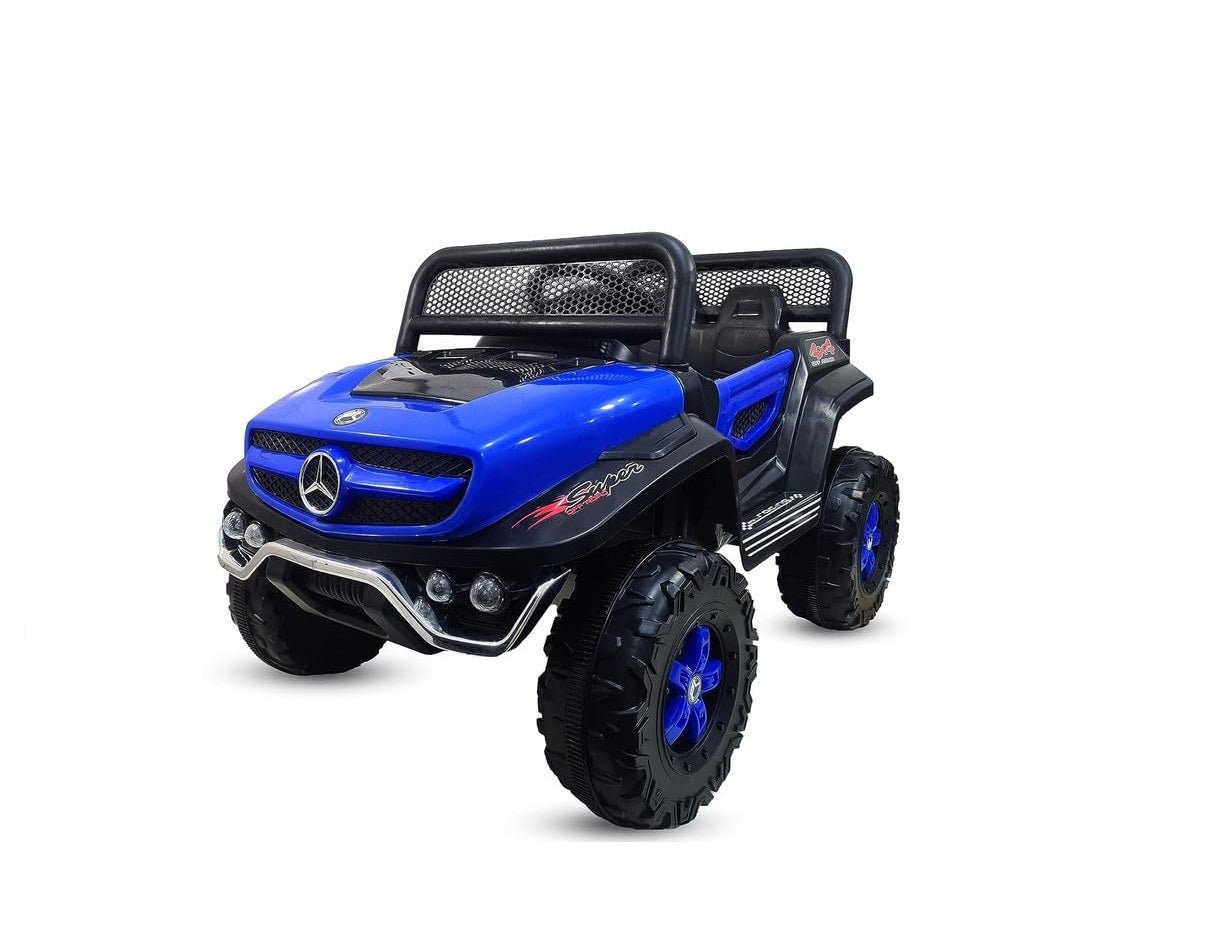 Battery Operated Ride on Jeep for Kids with Music, Lights and Swing- Electric Remote Control Ride on Jeep for Children to Drive of Age 1 to 6 Years-Blue