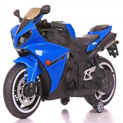 Electric R1 Bike for Kids – Battery Ride-On with Lights & Music (Blue, 1–8 Years)