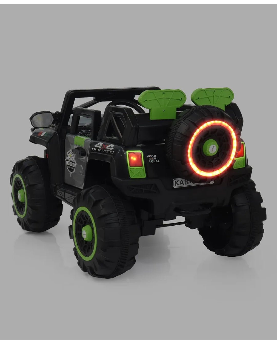 12V Big Size Battery Operated 4x4 Ride-On Jeep for Kids (Ages 2–10) – Remote Control, Steering Motor & Suspension