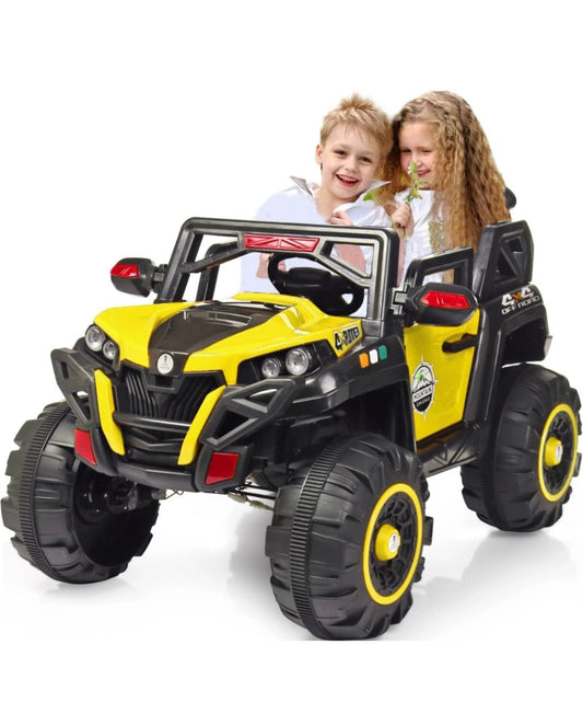 12V Battery Operated 4x4 Jeep for Kids | Big Ride-On Car with Remote & Suspension